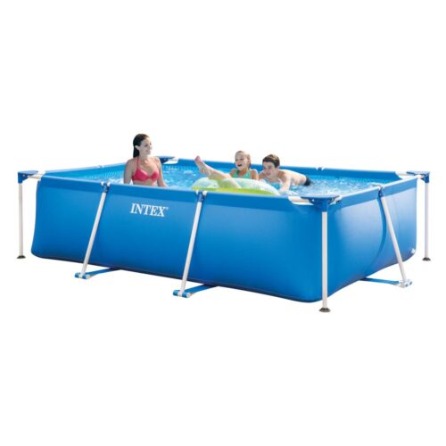 Piscine tubulaire rectangulaire Intex Metal 200x300xH75 cm - Prix pas cher