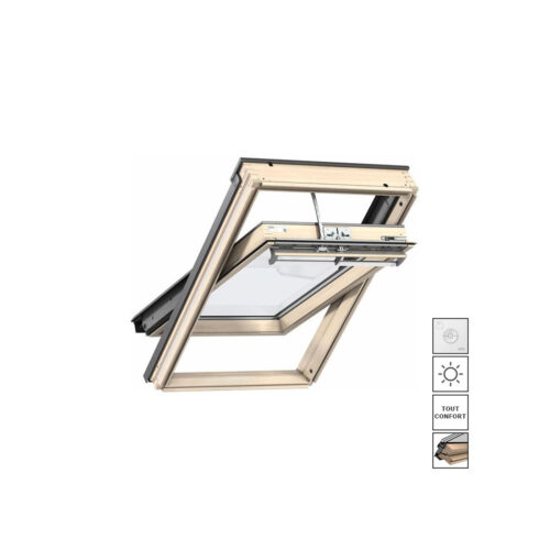 Fenêtre à Rotation Tout Confort INTEGRA Solaire VELUX - GGL UK08 Bois Vernis - Prix pas cher