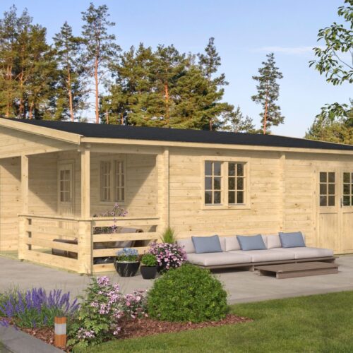 Cabane de jardin AZOR 941 x 848 x 317 cm  | 70 mm d'epaisseur de cloison - Prix pas cher